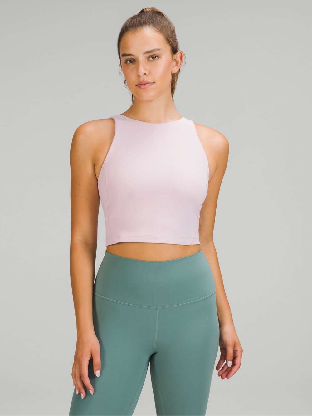 lululemon athletica High-Neck Crop Tank top - pink peony
